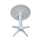 International Concepts Round 36 in Round Top Pedestal Table, 40.9 inH, White, 36 in W, 36 in L, 40.9 in H, Wood, White K08-36RT-27B-6B-2 - alternate 3